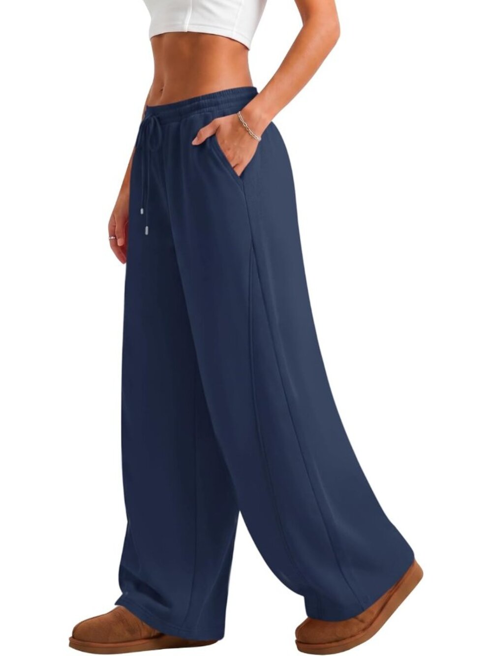 Cozy Women's Wide Leg Sweatpants | Baggy Lounge Pants for Comfort & Style